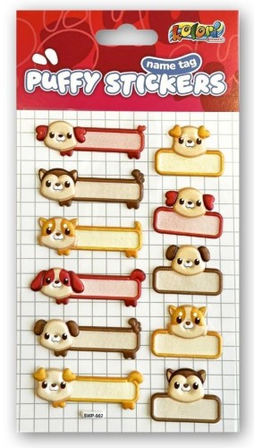 Naklejki Puffy Name Tag Dogs PENMATE, Penmate