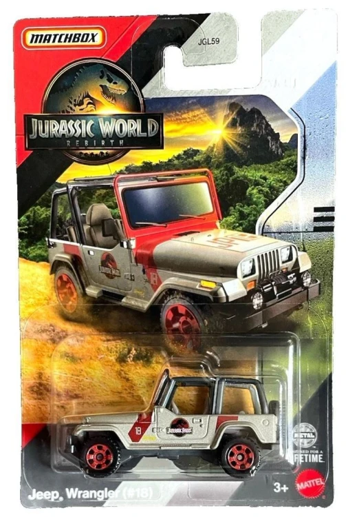 Matchbox Jurassic World Metalowy samochód, Mattel