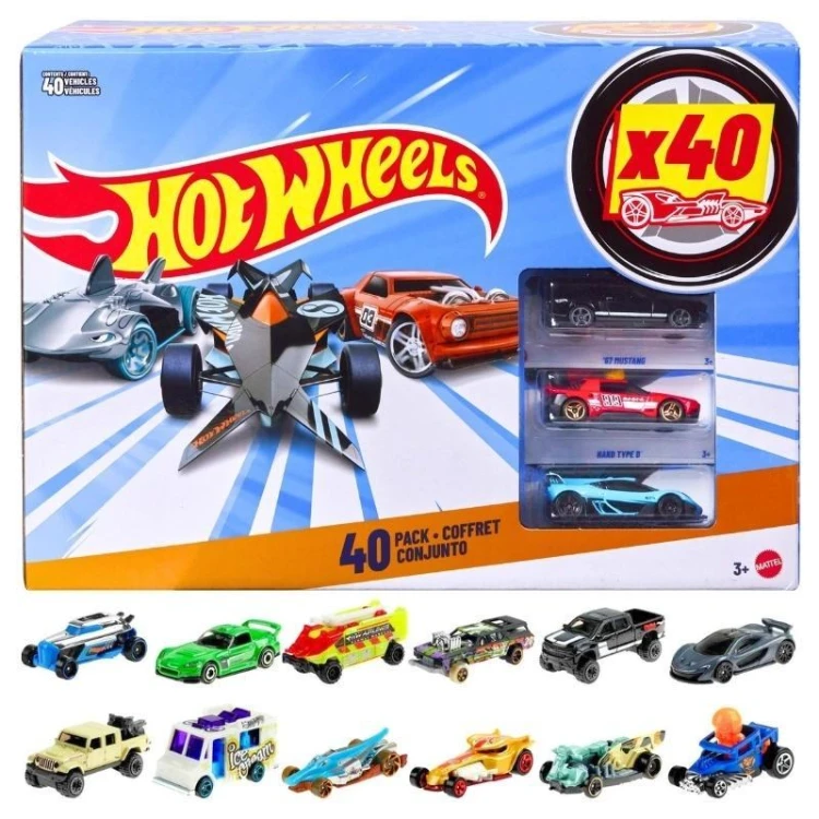 Hot Wheels Samochodziki 40-pak, Mattel