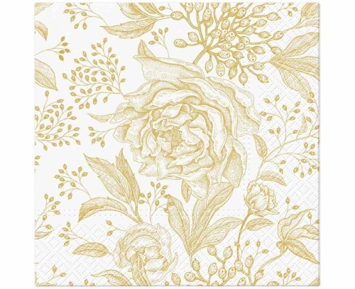 Serwetki papierowe różane reonie, 33x33cm 20szt