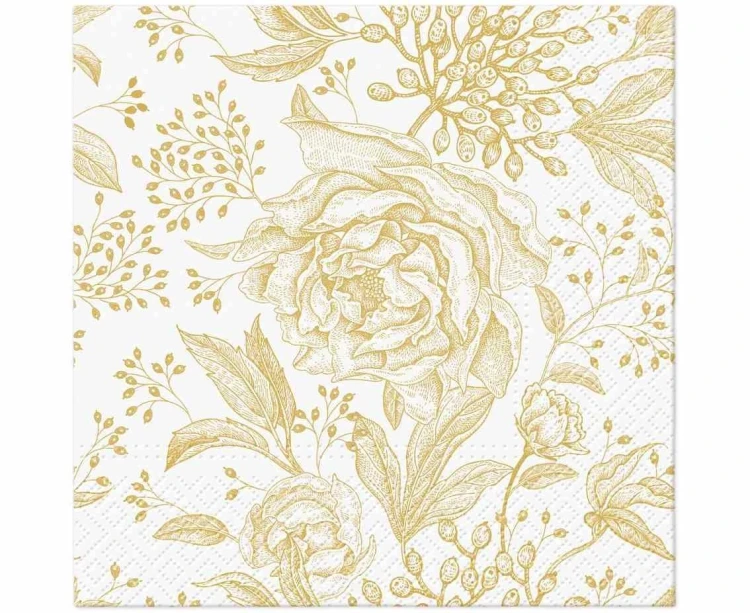 Serwetki papierowe różane reonie, 33x33cm 20szt