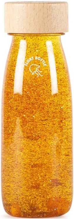 Butelka sensoryczna Float kurkuma, Petit Boum