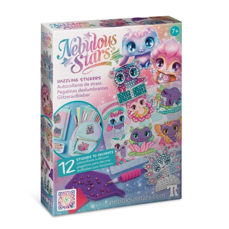 Kreatywne naklejki do ozdabiania z kryształkami