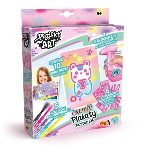Projekt Art z aerografem - Plakaty Kawaii, EPEE