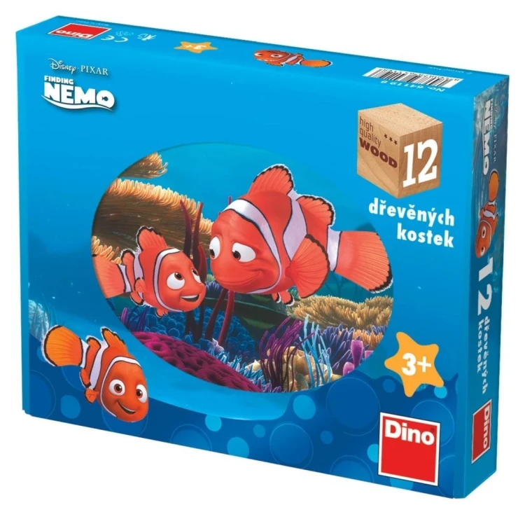 Drewniane klocki obrazkowe Gdzie jest Nemo 12el