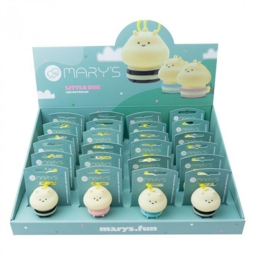 Brelok z lampką led Mała pszczółka (24szt), Mary's