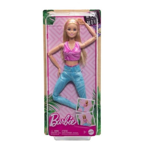 Barbie. Lalka Made to Move Blond włosy, Mattel