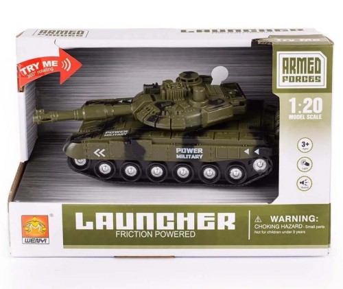 Czołg wóz militarny światło i dźwięk, Lena