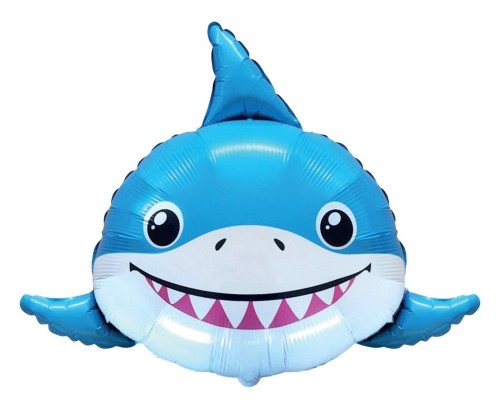 Balon foliowy 61cm Uśmiechnięty rekin