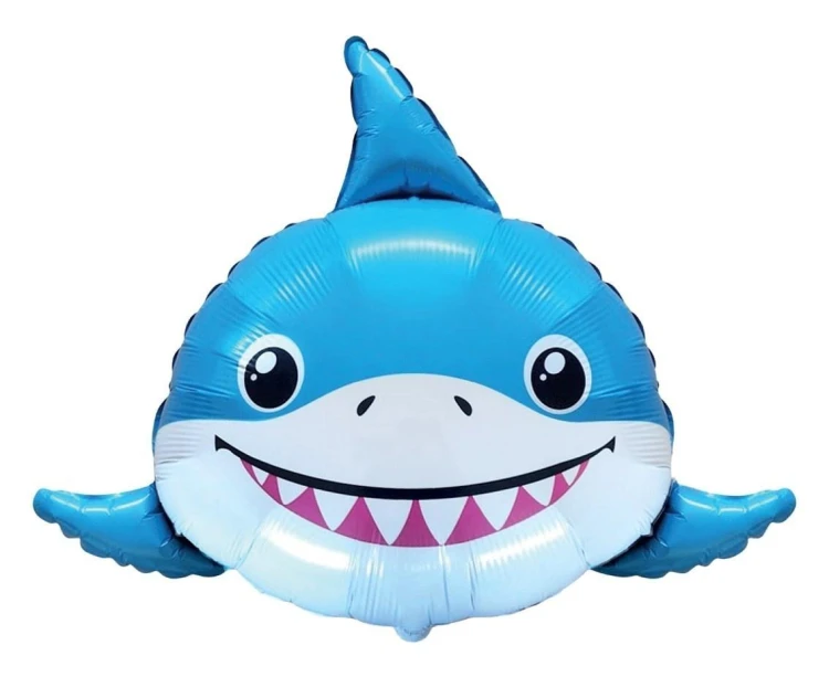 Balon foliowy 61cm Uśmiechnięty rekin