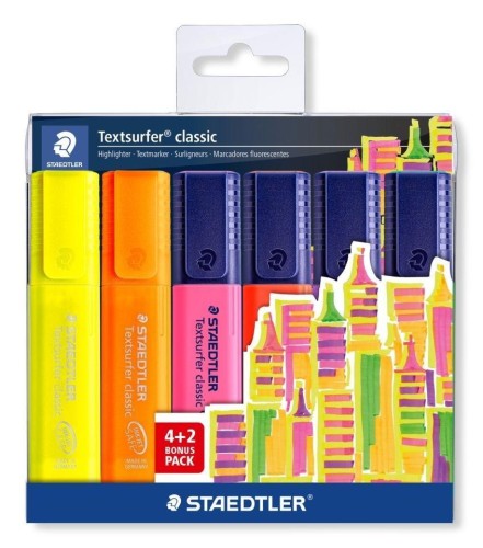 Zakreślacz Textsurfer Classic 6szt STEADTLER