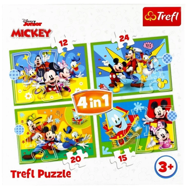 Puzzle 4w1 Wśród przyjaciół TREFL, Trefl