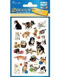 Naklejki papierowe - pieski kotki, Zdesign