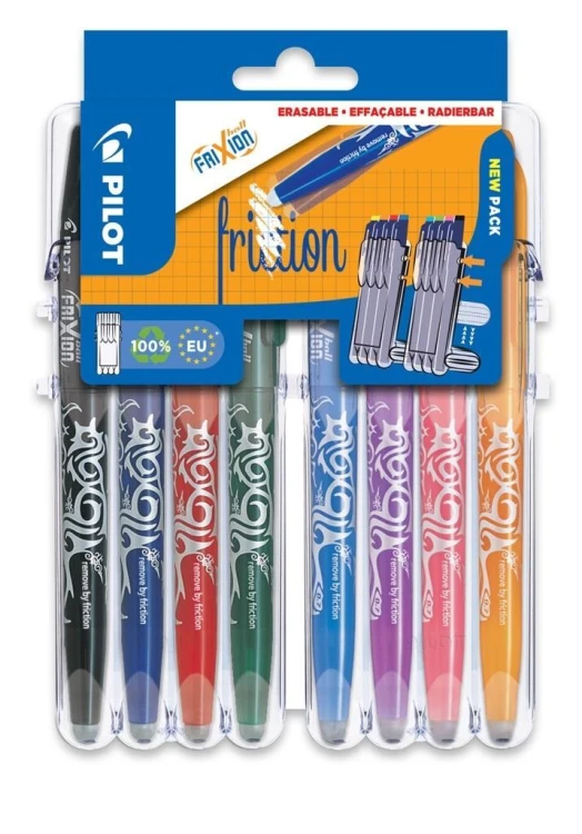 Pióro kulkowe FriXion 0,7 8 kolorów PILOT, PILOT
