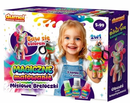 Magiczne malowanie misiowe breloczki, Dumel