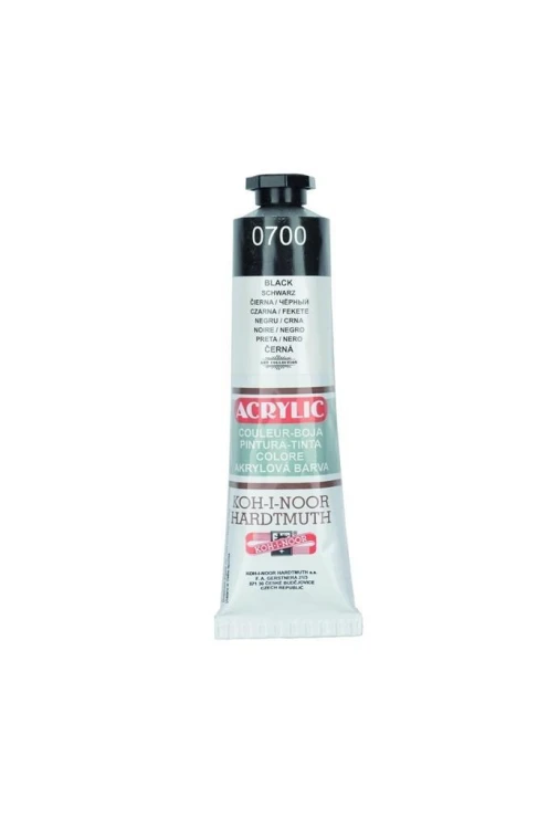 Farba akrylowa czarna 40ML, Koh-I-Noor