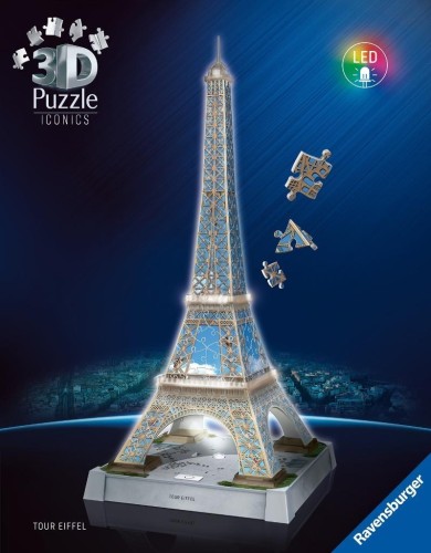 Puzzle 3D Iconics Wieża Eiffla, Ravensburger