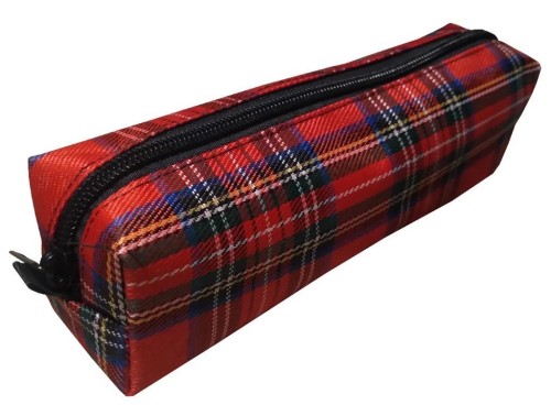 Piórnik szkolny NS04 kratka czerwona, 7R