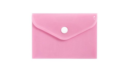 Teczka koperta A7 PP pastel różowa, Biurfol