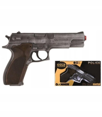 Pistolet metalowy na kapiszony 8 strzałów, Gonher