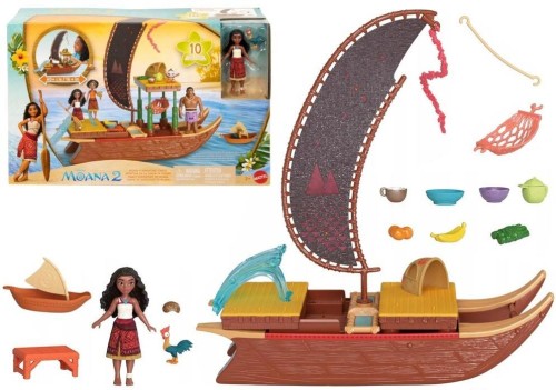 Figurki Disney Vaiana Wyprawa canoe, Mattel