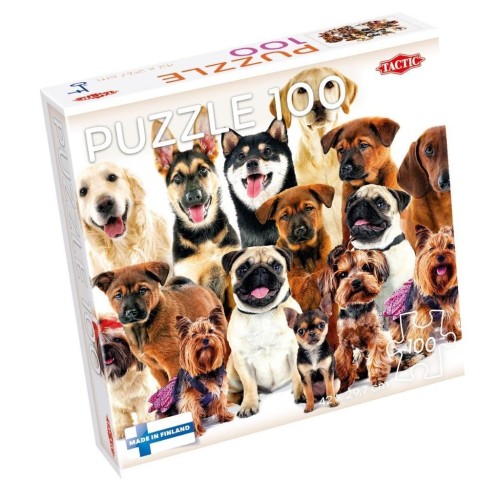 Puzzle 100 Group of Cute Dogs, Tactic