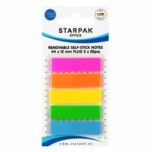 Zakładka indeksująca fluo 12x44mm 5x25K, STARPAK