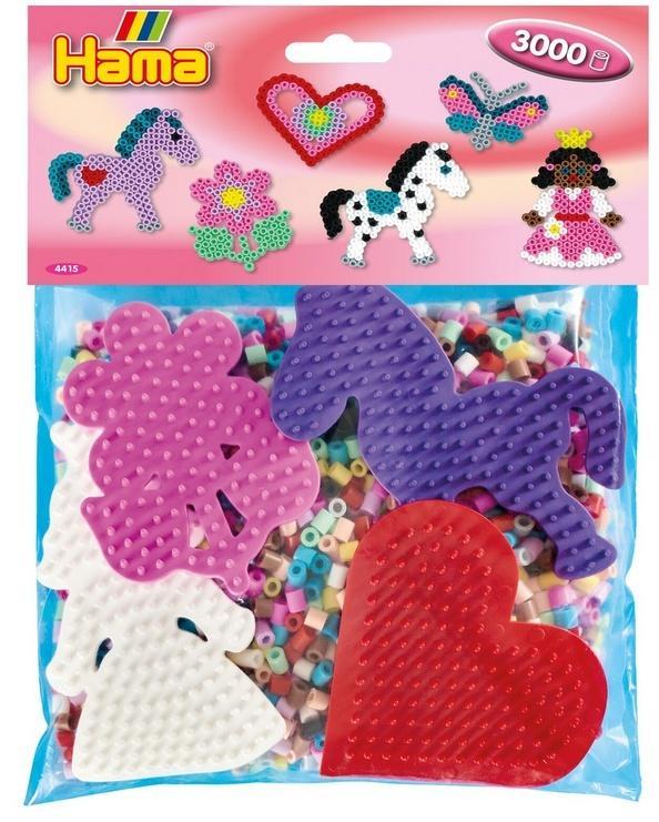 Koraliki i podstawki 3000el, Hama