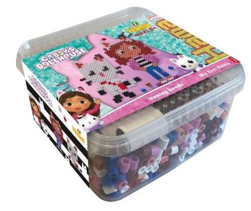 Koraliki i tablica w pudełku Koci Domek Gabi 900el