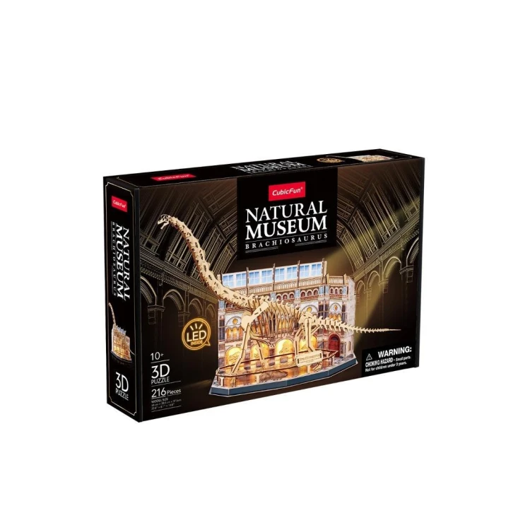 Puzzle 3D led natural museum Brachiozaur