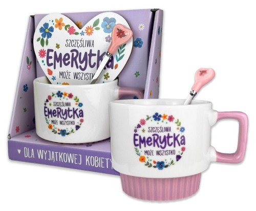 Kubek serce - Szczęśliwa emerytka, Pan Dragon