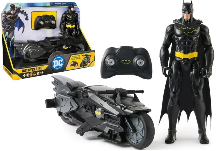Zestaw Figurka Batman i Batcycle RC, Spin Master