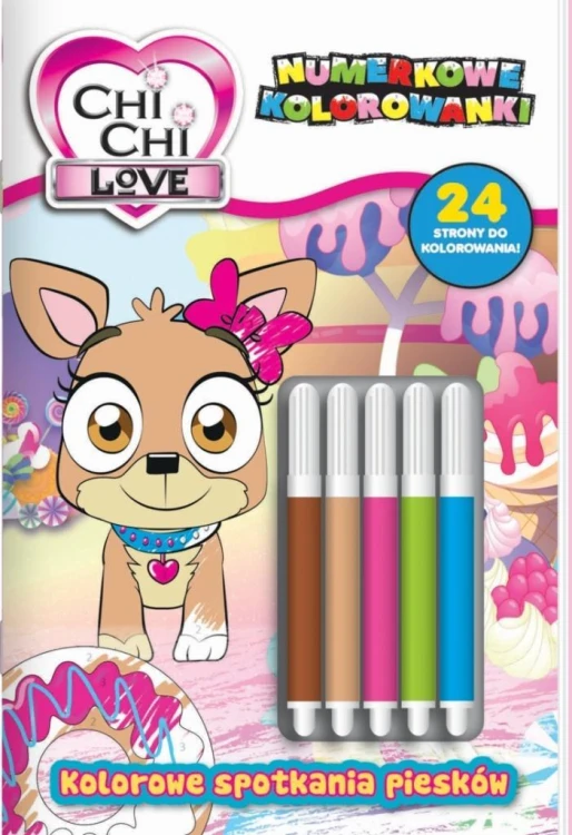 Chi Chi love. Numerkowe kolorowanki