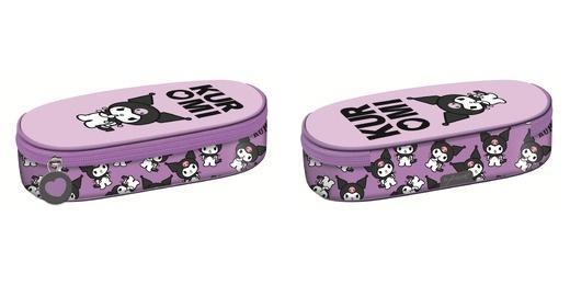 Piórnik saszetka z wewnętrzną klapką Kuromi violet