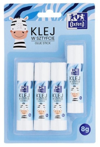 Klej w sztyfcie Kids 8g 4szt OXFORD, Oxford