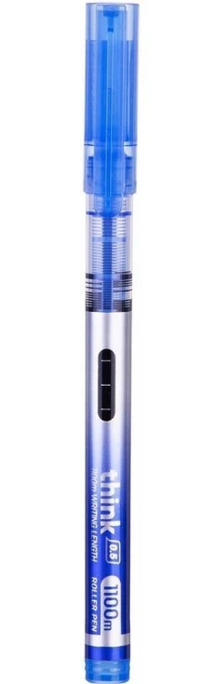 Pióro kulkowe Think 0,5mm niebieskie (12szt), DELI