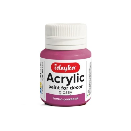 Farba akrylowa Ciemny róż 20ml, Ideyka