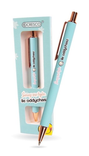 Długopis automatyczny Śmiej się tyle, ile oddychas