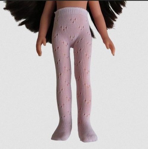 Rajstopy dla lalek 32cm białe ażurowe, Paola Reina