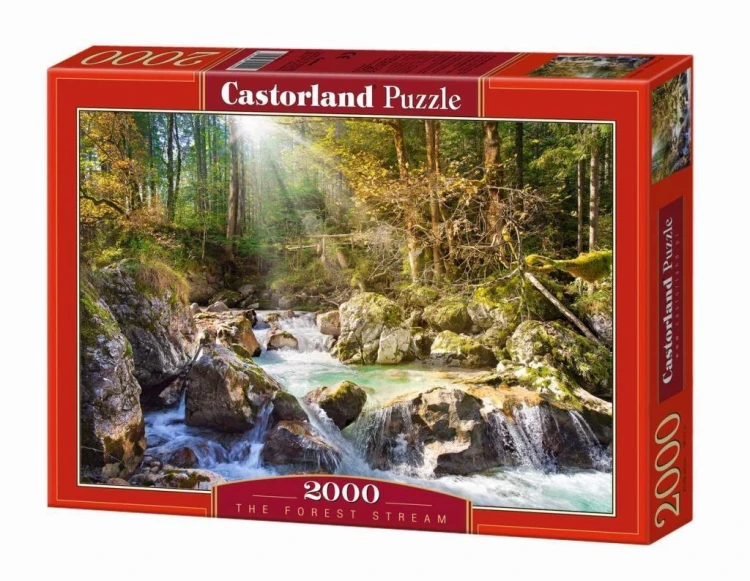 Puzzle 2000 Strumyk w lesie CASTOR, Castorland