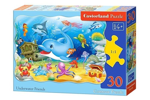 Puzzle 30 Podwodni przyjaciele CASTOR, Castorland