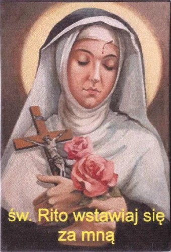 Magnes na lodówkę - Św. Rita, Petrus