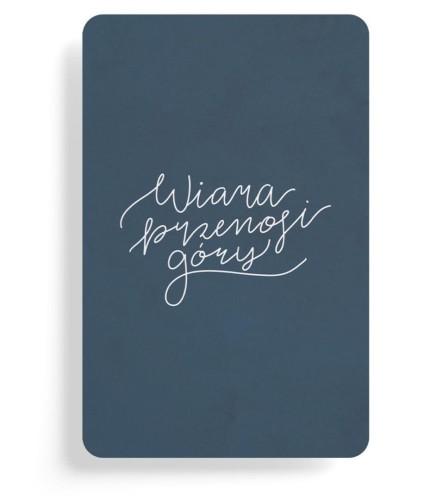 Magnes na lodówkę - Wiara góry przenosi - granat