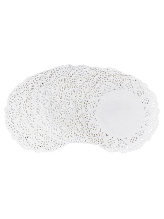 Serwetki dekoracyjne białe FSC śr. 30cm 12szt