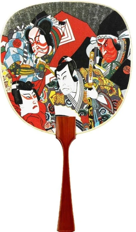 Karnet TUL-1034 Wachlarz Japoński teatr Kabuki