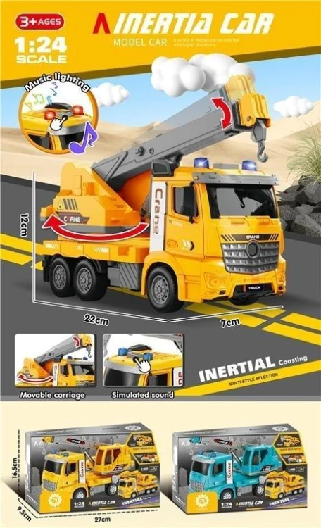 Auto budowlane ze światłem i dźwiękiem, Merkpol