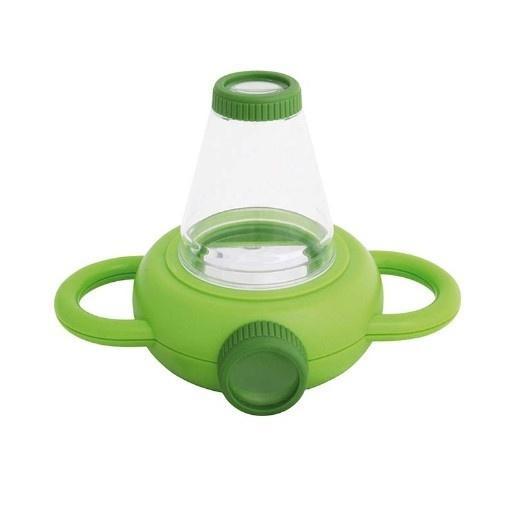 Podwójna lupa do obserwacji owadów z pojemnikiem