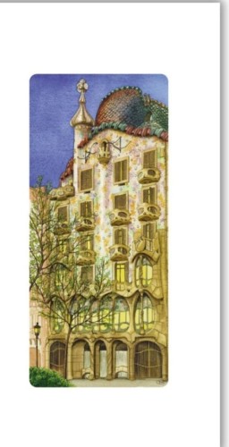 Karnet 12x23cm + koperta Gaudi Casa Battlo