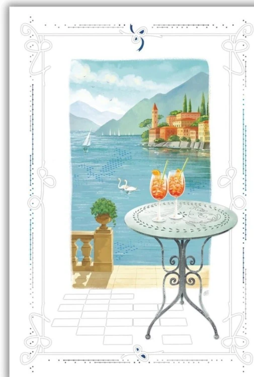 Karnet 12x18cm + koperta Nad jeziorem