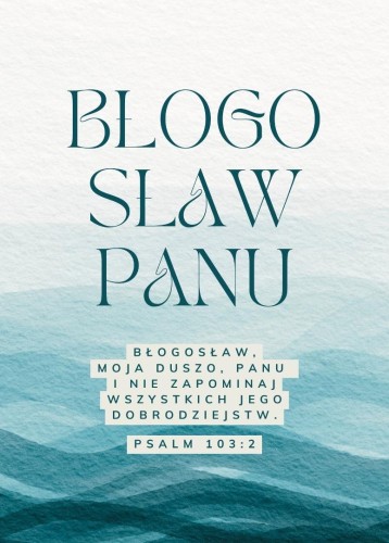 Karnet - Błogosław Panu